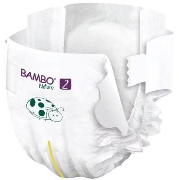 Bambo Nature Babywindel S Gr. 2, 3 - 6 kg, 30 Stk.